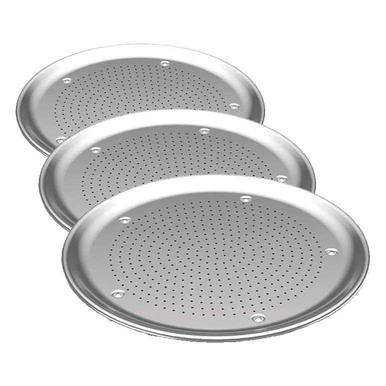 Nordic Ware Naturals 16" Air Crisp Perforated Aluminum Pizza Pan, Set of 2