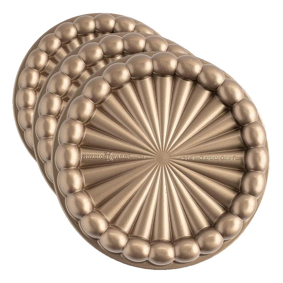 Nordic Ware Charlotte Cake Pan, 6-Cup/1.4 Liters, Toffee