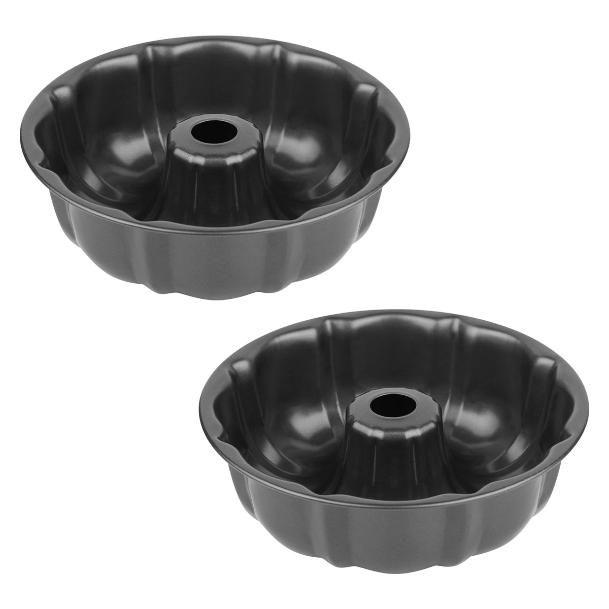 Novery 9.5" Non-Stick Carbon Steel Fluted Tube Cake Pan