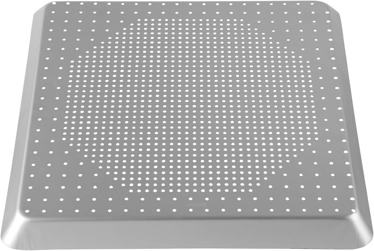 Beasea Square Pizza Pan for Oven, 11.8 Inch Pizza Pan with Holes Aluminum Alloy Pizza Oven Tray Pizza Crisper Pan Pizza Baking Tray Bakeware for Home Restaurant Kitchen