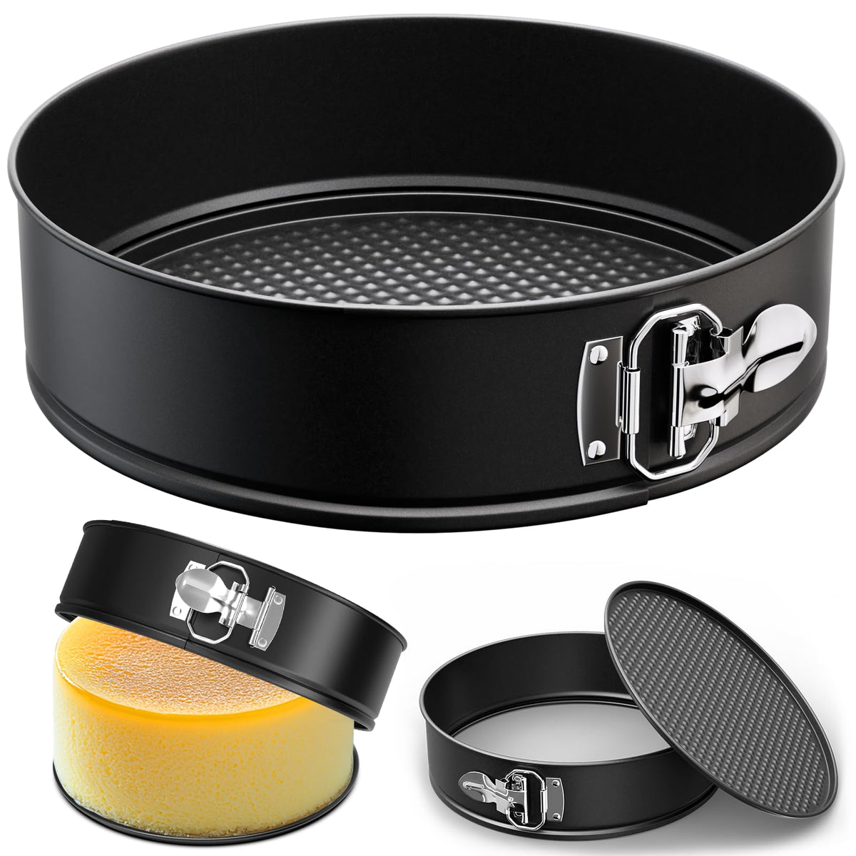 ZeroPone 9 Inch Springform Pan with Removable Bottom