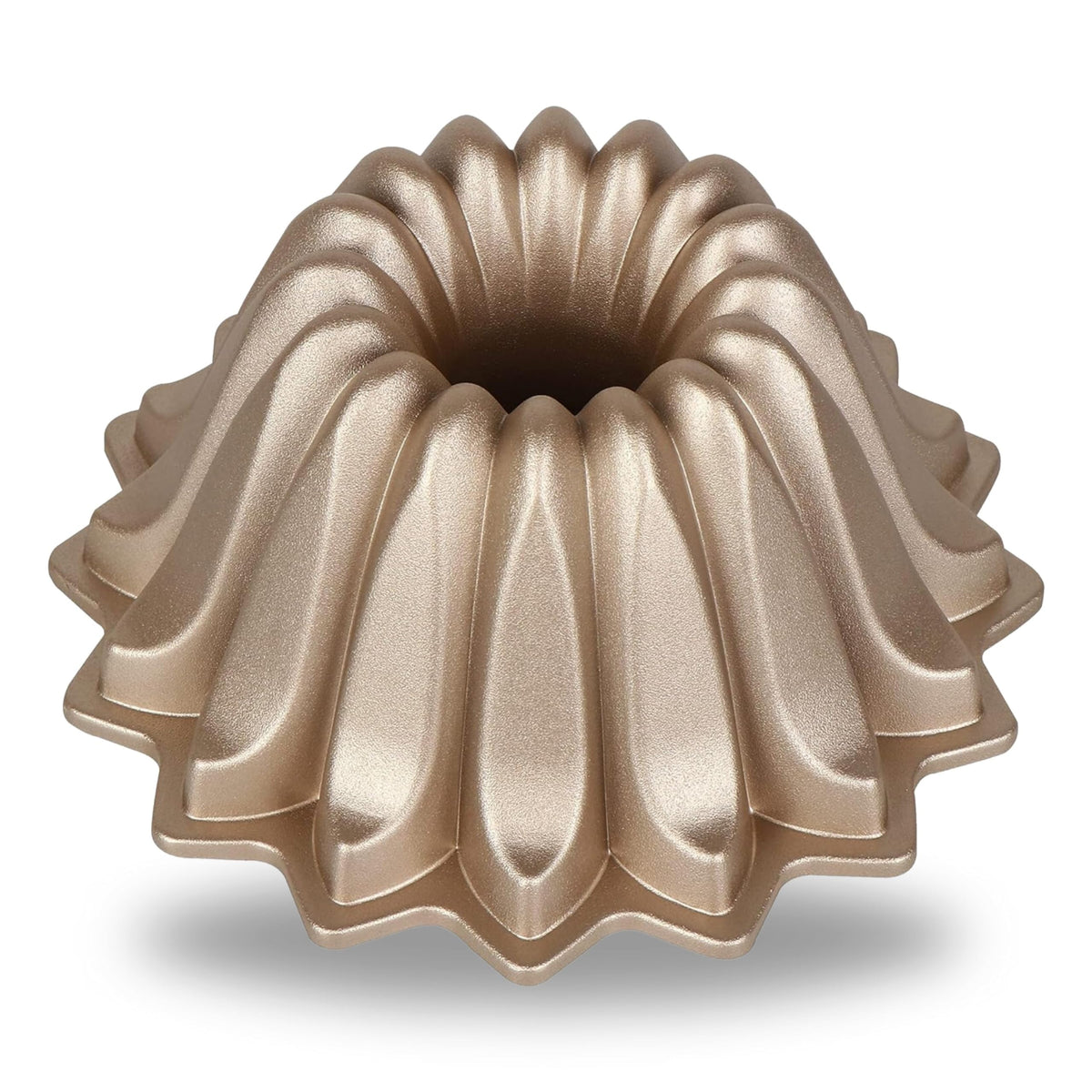 Baker's Secret Nonstick Fluted Cake Pan, Perfect for Fluted Cakes, Die Cast Aluminum Cake Pans, 2 Layers Non-stick Coating For Easy Release, Fluted Cake Pans - (Amour)
