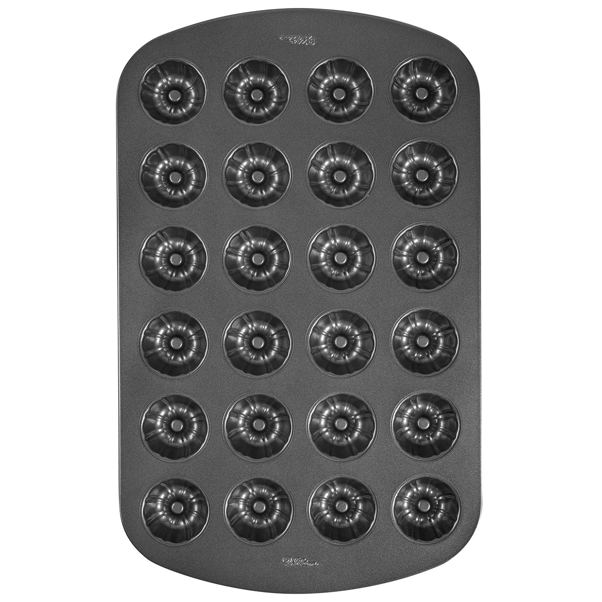 Wilton Gold Non-Stick Mini Fluted Tube Pan, Made Without PFAS, 12-Cavity