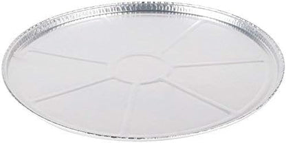 DCS Deals Pack of 12 Disposable Round Foil Pizza Pans – Durable Pizza Tray for Cookies, Cake, Focaccia and More – Size: 12-1/4" x 3/8"