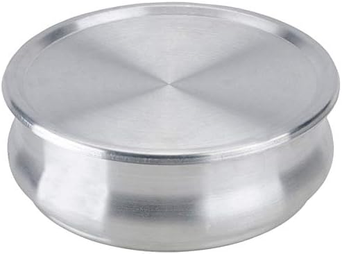 TrueCraftware- 96 oz. Round 9" Aluminum Dough Pan with Cover- Stackable Proofing Dough Pan Oven Safe Pizza Dough Proofing Pan Baking Gifts for Bakers Home Kitchen Restaurants