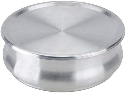 TrueCraftware- 96 oz. Round 9" Aluminum Dough Pan with Cover- Stackable Proofing Dough Pan Oven Safe Pizza Dough Proofing Pan Baking Gifts for Bakers Home Kitchen Restaurants