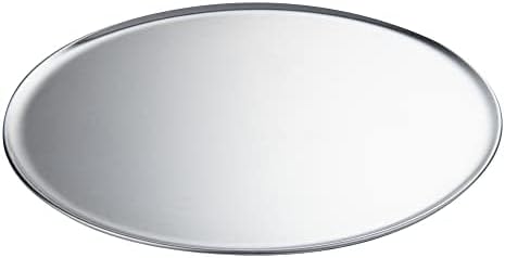Restaurantware Met Lux 14 Inch Commercial Pizza Pan 1 Coupe Style Pizza Cooking Tray - Heavy-Duty 18-Gauge Aluminum Round Baking Tray Oven-Baking For Pizzas & More