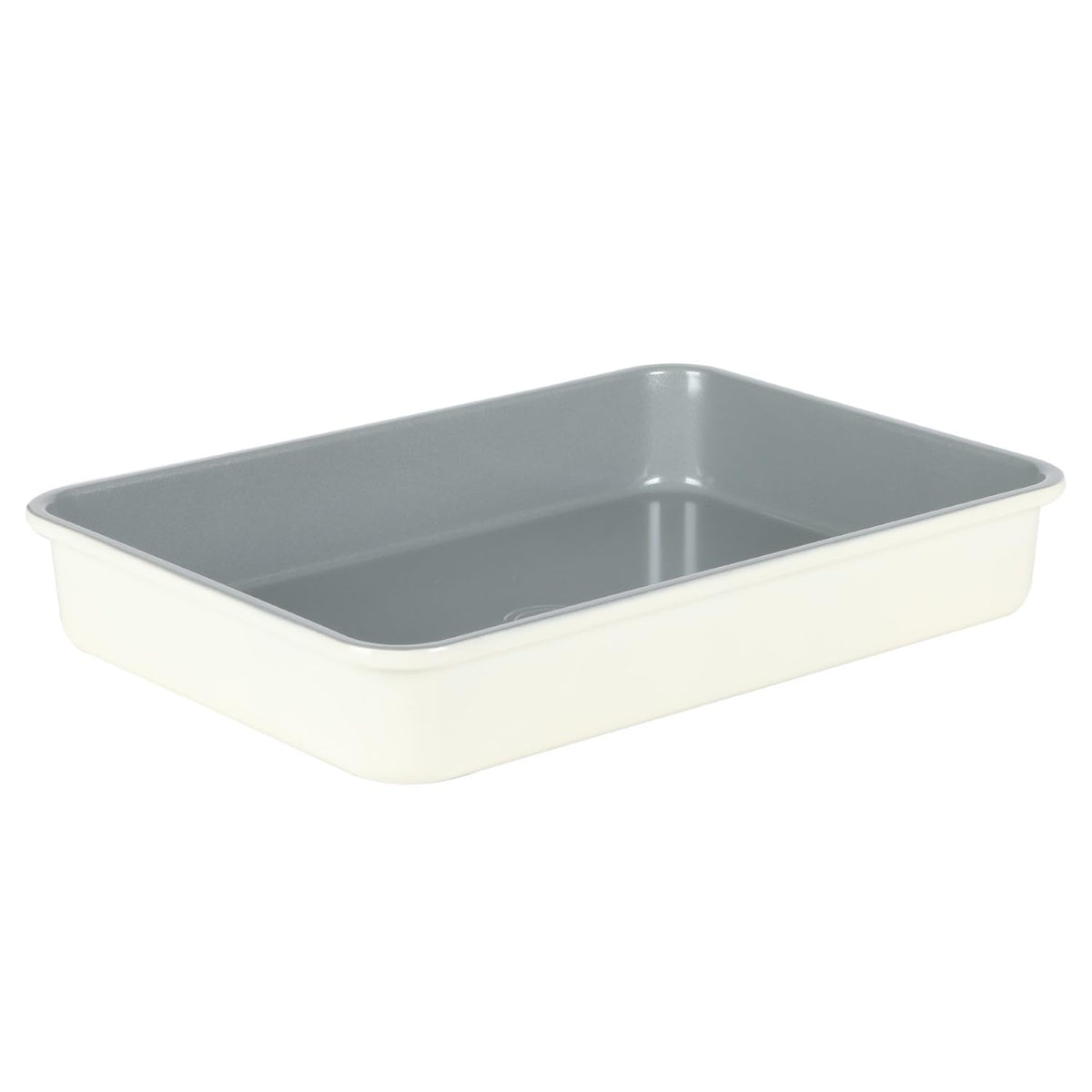 Sur La Table Kitchen Essentials Bake Sale 9 Inch PFOA, PFAS, PTFE Free Nonstick Round Cake Pan - Linen White