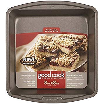 GoodCook Everyday Nonstick Steel Round Cake Pan, 9-Inch, Gray