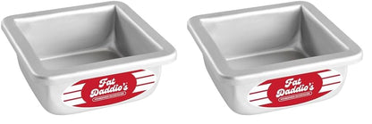 Fat Daddio's Anodized Aluminum Square Cake Pan, 3" High - 8 Inch x 8 Inch x 3 Inch