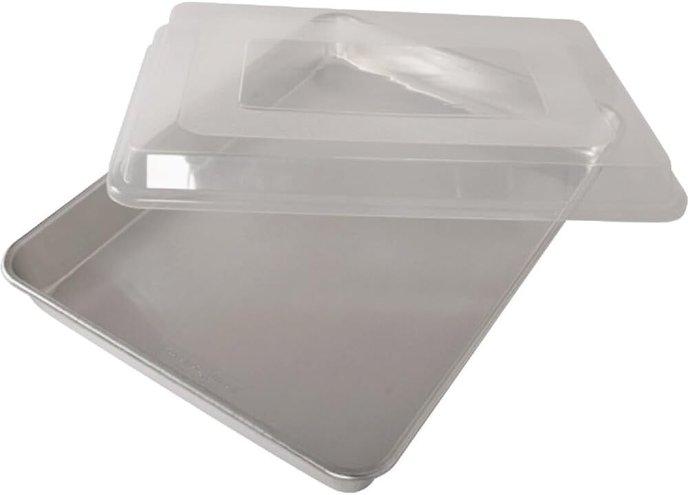 Nordic Ware Natural High Sided Sheet Cake Pan, Silver