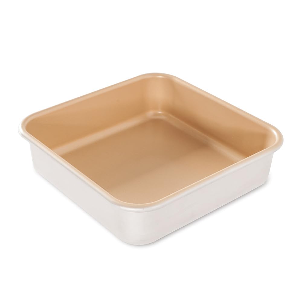 Nordic Ware 9" Round Non-stick Natural Aluminum Cake Pans (2 Pack), Metallic