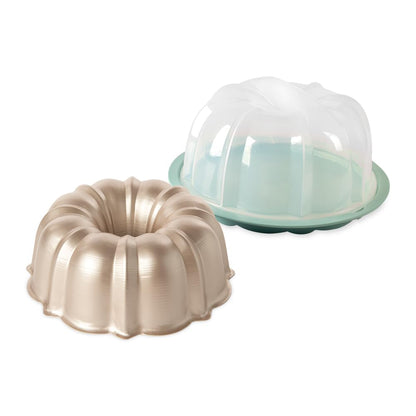 Nordic Ware Formed Swirl Bundt, 10 Cup, Twilight Blue