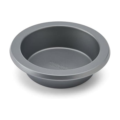KitchenAid Nonstick Aluminized Steel Round Cake Pan, Dishwasher Safe, 9 Inch, Contour Silver