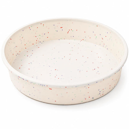 Vinino 6 Inch Round Cake Pan Set, 3 Pack Silicone Mold with Metal Frame