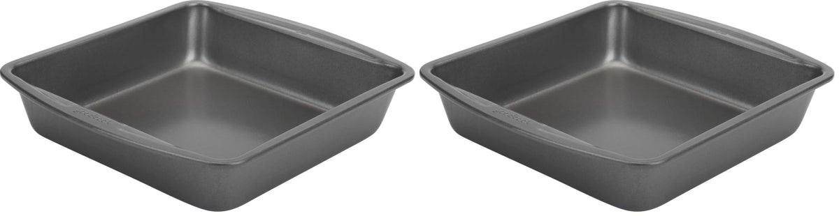 GoodCook Everyday Nonstick Steel Round Cake Pan, 9-Inch, Gray