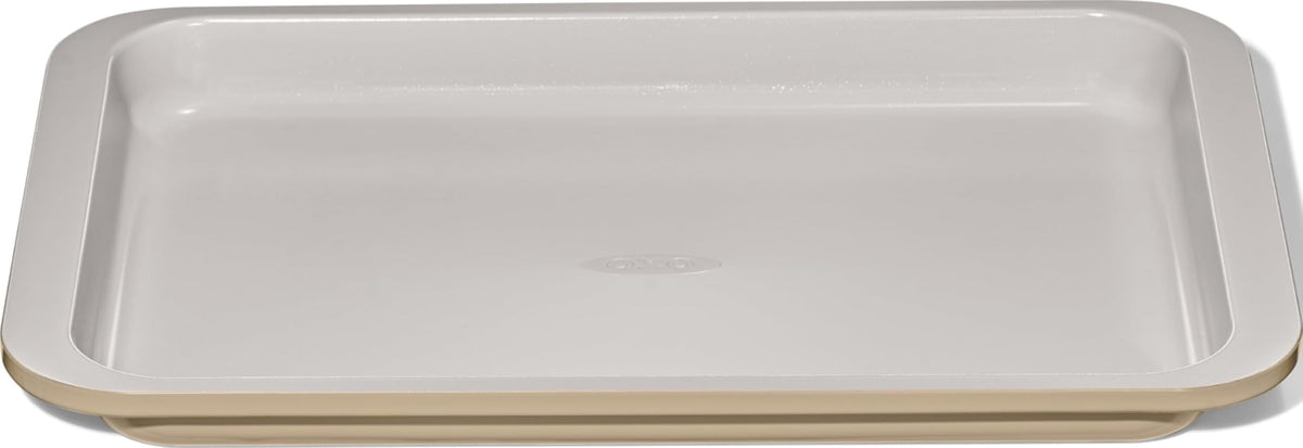 OXO Good Grips Non-Stick Pro Ceramic Coated Metal Bakeware Cake Pan — 9 in Round — Basil, Round Baking Pan for Layered Cakes