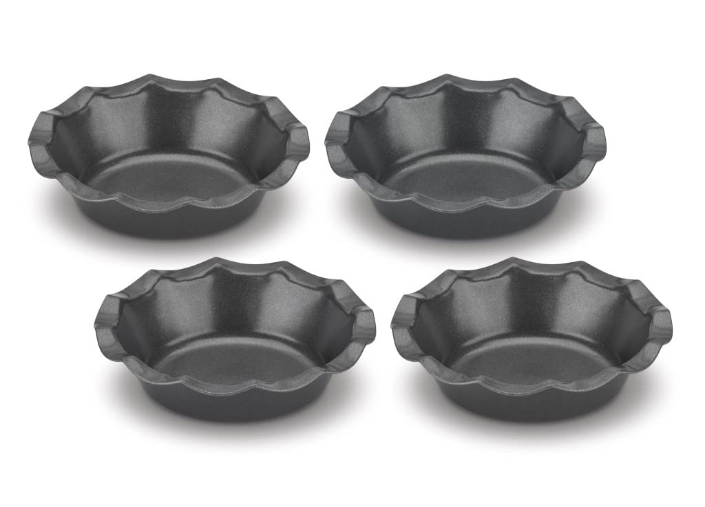 Cuisinart 4 Piece Pizza Pan Set, Mini, Steel Gray