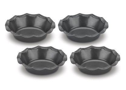 Cuisinart 4 Piece Pizza Pan Set, Mini, Steel Gray