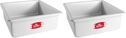 Fat Daddio's Anodized Aluminum Square Cake Pan, 3" High - 8 Inch x 8 Inch x 3 Inch