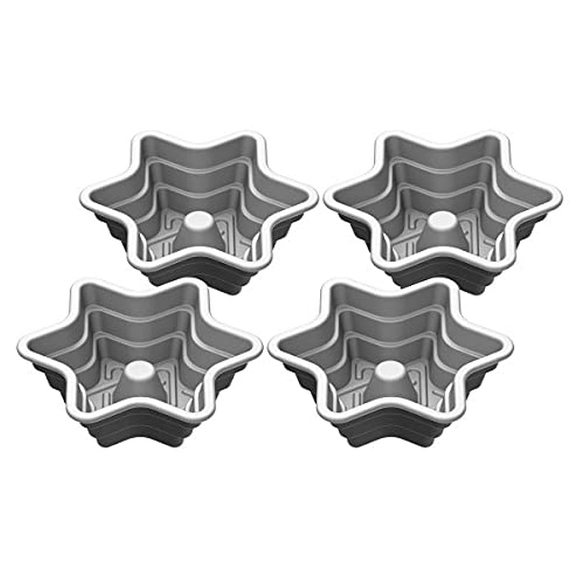 Cuisinart 4 Piece Pizza Pan Set, Mini, Steel Gray