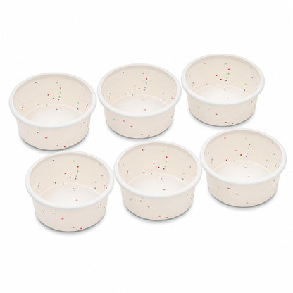 Vinino 6 Inch Round Cake Pan Set, 3 Pack Silicone Mold with Metal Frame