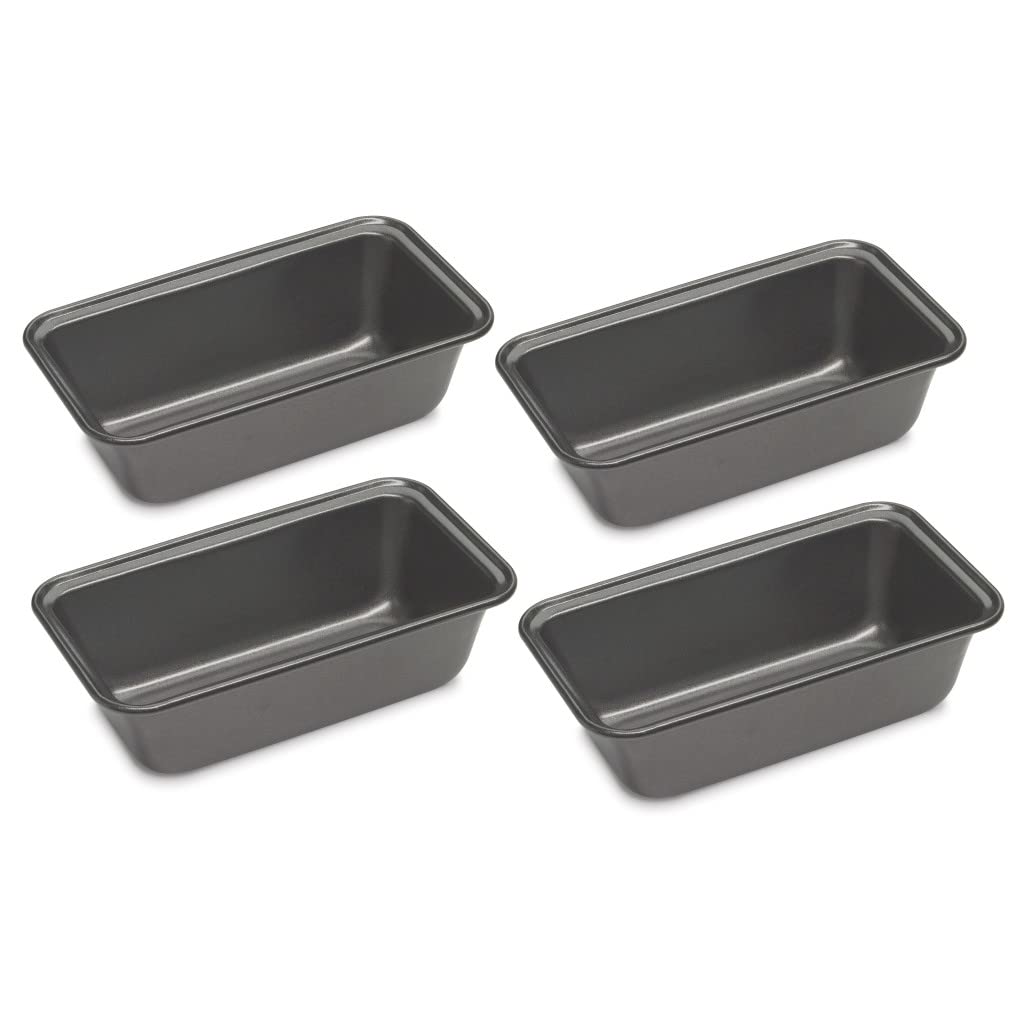 Cuisinart 4 Piece Pizza Pan Set, Mini, Steel Gray