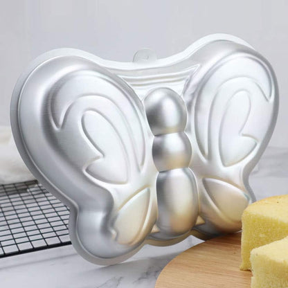 10 Inch Butterfly Cake Pan, 3D Nonstick Birthday Cake Pan, Aluminum Alloy Cake Decorating Mold Baking Tools