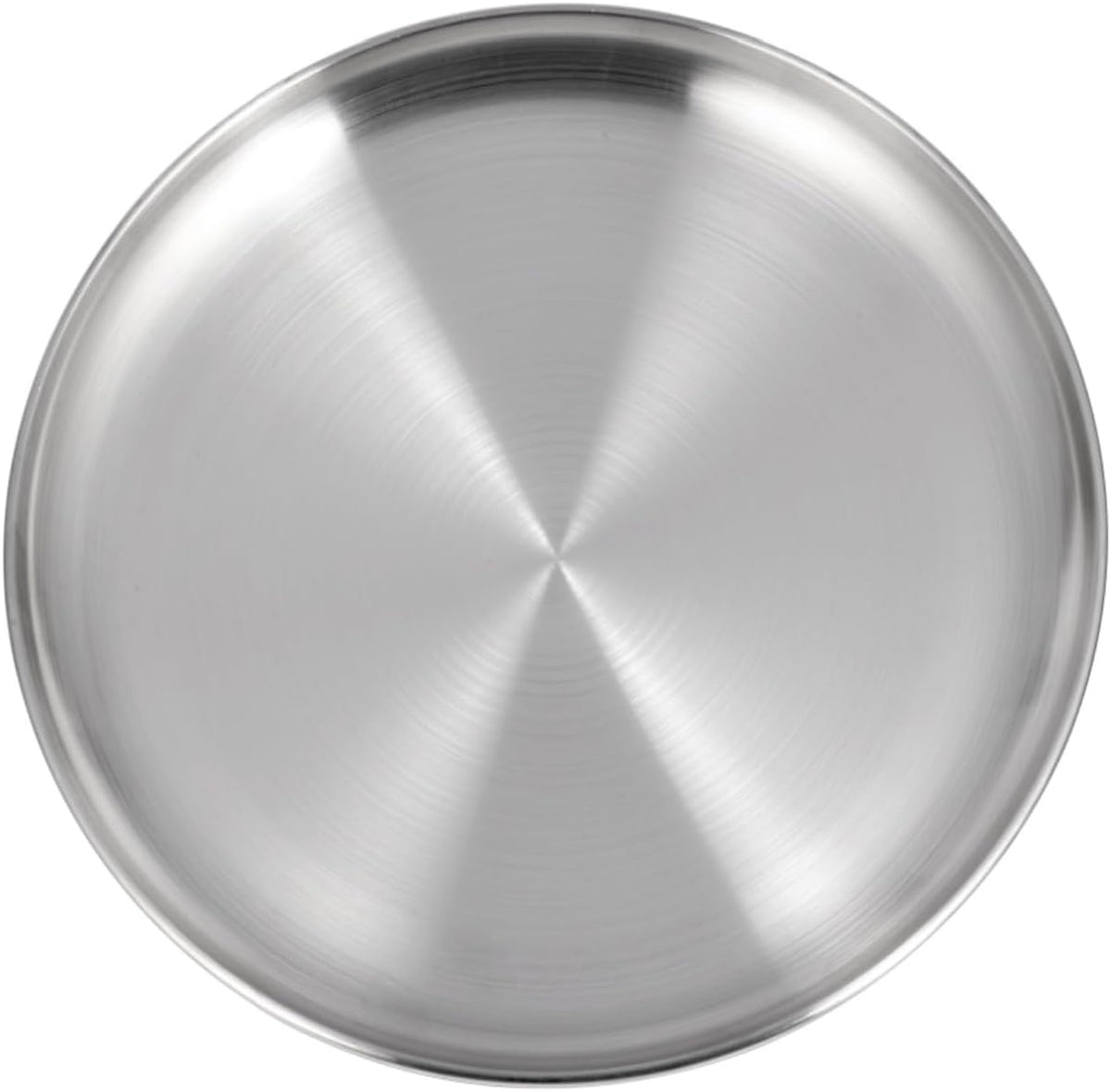13-3/8" Stainless Steel Pizza Pan, Round Silver Metal Baking Tray for Pizza
