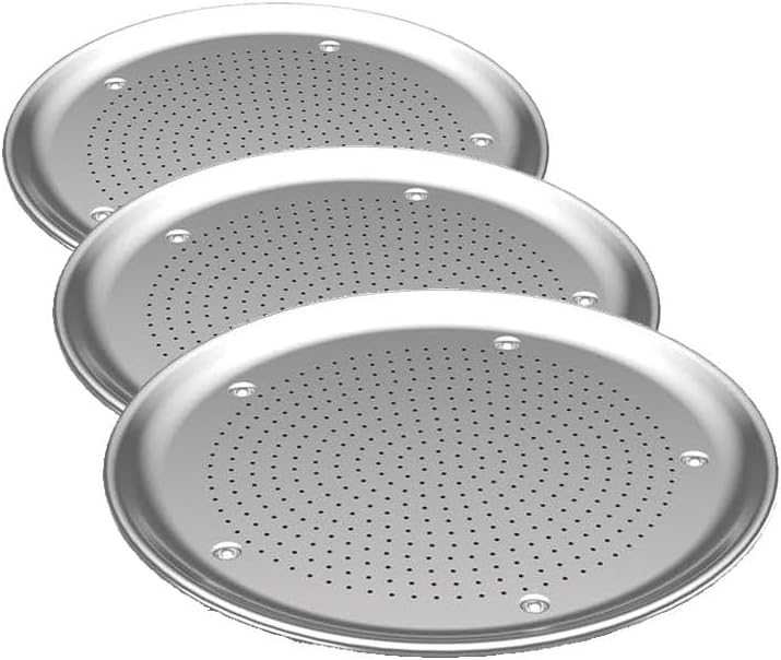 Nordic Ware Naturals 16" Air Crisp Perforated Aluminum Pizza Pan, Set of 2