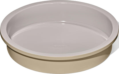 OXO Good Grips Non-Stick Pro Ceramic Coated Metal Bakeware Cake Pan — 9 in Round — Basil, Round Baking Pan for Layered Cakes