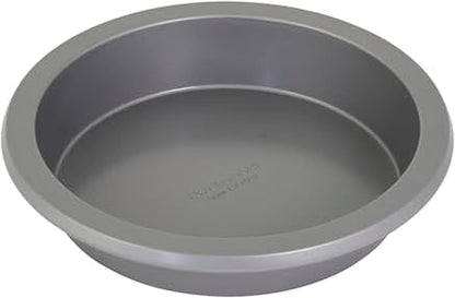 KitchenAid Nonstick Aluminized Steel Round Cake Pan, Dishwasher Safe, 9 Inch, Contour Silver