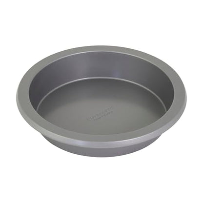 KitchenAid Nonstick Aluminized Steel Round Cake Pan, Dishwasher Safe, 9 Inch, Contour Silver