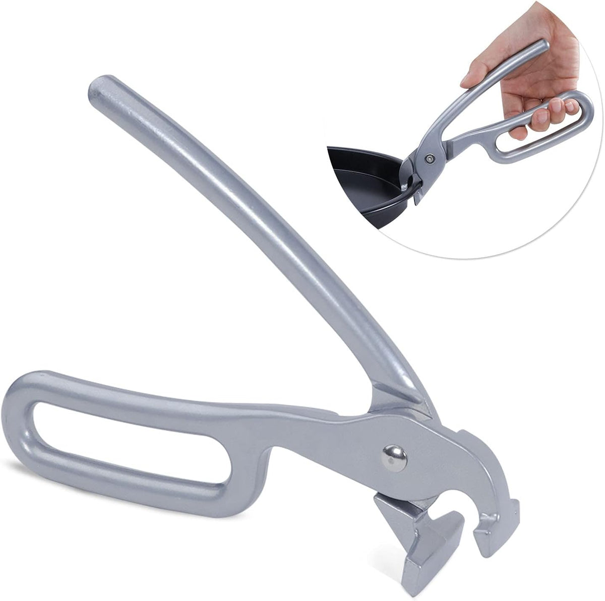 Pizza Pan Gripper for Deep Pizza Pans,Heavy Duty Cast Aluminum Pan Tongs,Great for Pulling Hot Pizza Pan out of the Microwave,Oven … …