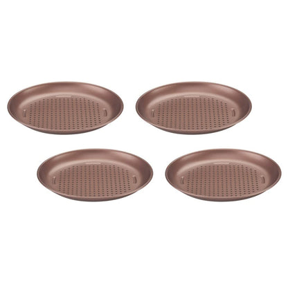Cuisinart 4 Piece Pizza Pan Set, Mini, Steel Gray