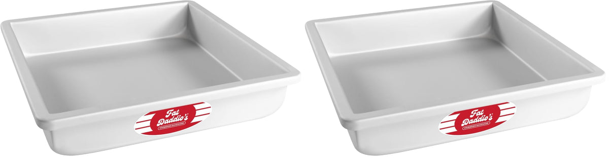 Fat Daddio's Anodized Aluminum Square Cake Pan, 3" High - 8 Inch x 8 Inch x 3 Inch