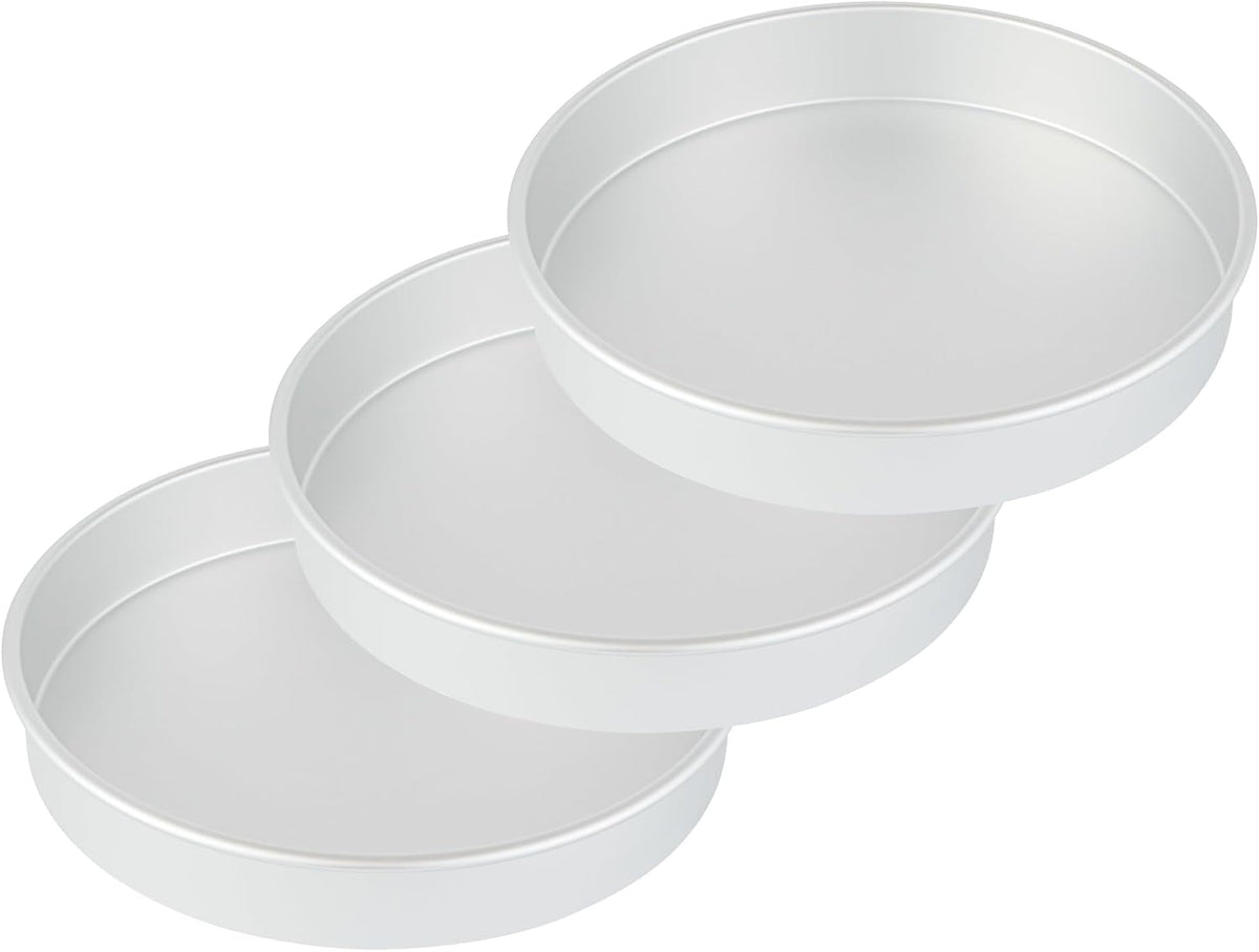Restaurantware-Met Lux 12 x 2 Inch Straight-Sided Baking Tin, 1 Round Cake Pan - Oven-Ready, Freezable, Anodized Aluminum Round Baking Pan, Greaseproof, For Layer Birthday Cake
