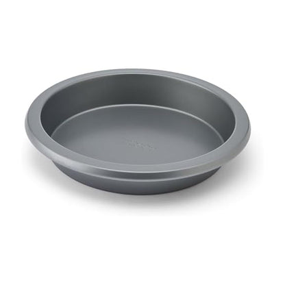 KitchenAid Nonstick Aluminized Steel Round Cake Pan, Dishwasher Safe, 9 Inch, Contour Silver