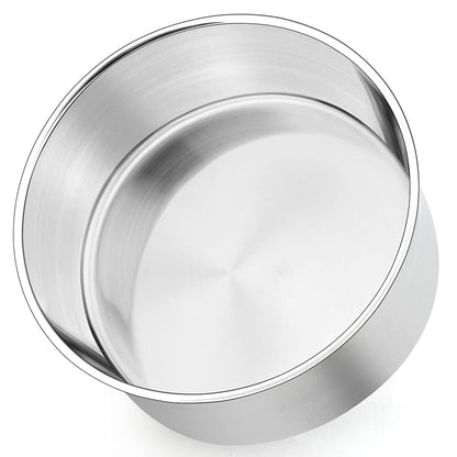 P&P CHEF 8 Inch Cake Pans Set, 2Pcs Stainless Steel Round Baking Pan