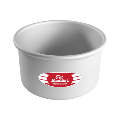 Fat Daddio's Anodized Aluminum Round Cake Pans, 2 Piece Set, 8 x 2 Inch