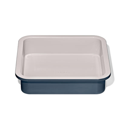 OXO Good Grips Non-Stick Pro Ceramic Coated Metal Bakeware Cake Pan — 9 in Round — Basil, Round Baking Pan for Layered Cakes