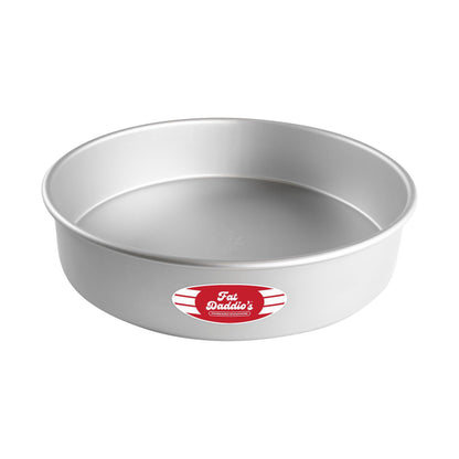 Fat Daddio's Anodized Aluminum Round Cake Pans, 2 Piece Set, 9 x 2 Inch