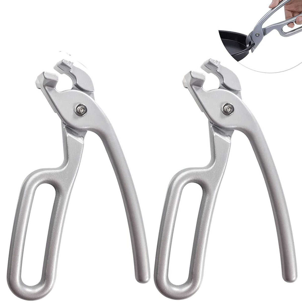 Pizza Pan Gripper for Deep Pizza Pans,Heavy Duty Cast Aluminum Pan Tongs,Great for Pulling Hot Pizza Pan out of the Microwave,Oven … …