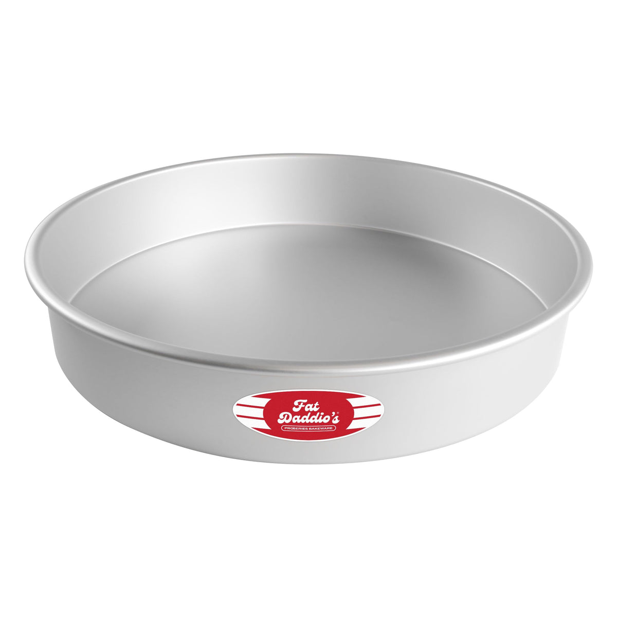Fat Daddio's Anodized Aluminum Round Cake Pans, 2 Piece Set, 9 x 2 Inch