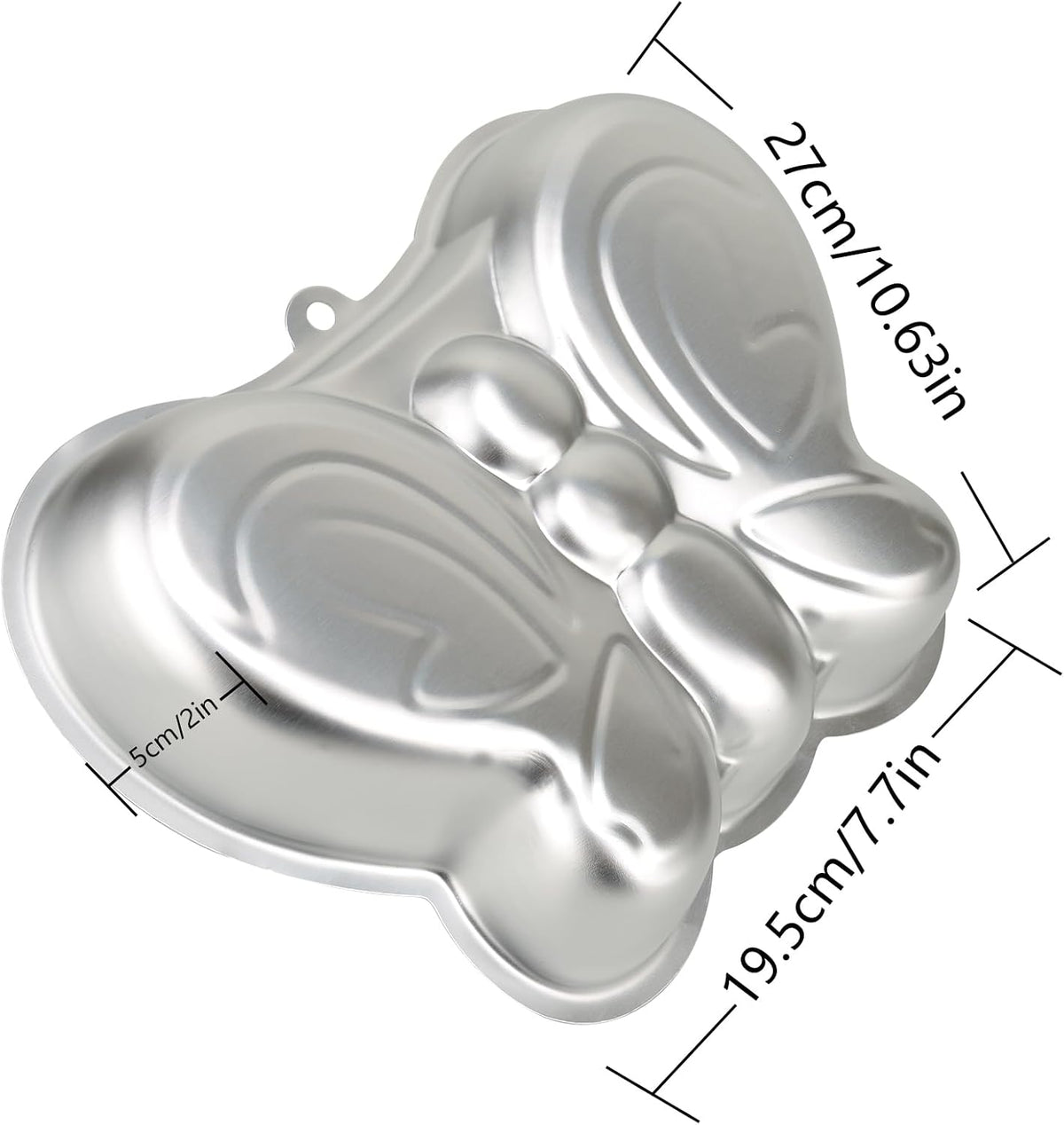 10 Inch Butterfly Cake Pan, 3D Nonstick Birthday Cake Pan, Aluminum Alloy Cake Decorating Mold Baking Tools