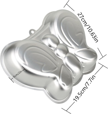 10 Inch Butterfly Cake Pan, 3D Nonstick Birthday Cake Pan, Aluminum Alloy Cake Decorating Mold Baking Tools