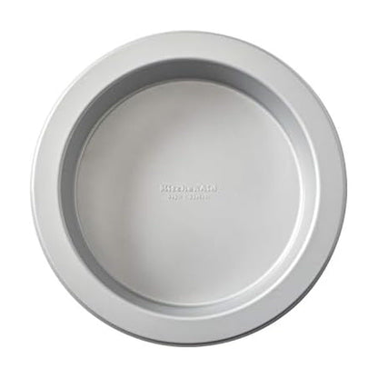 KitchenAid Nonstick Aluminized Steel Round Cake Pan, Dishwasher Safe, 9 Inch, Contour Silver