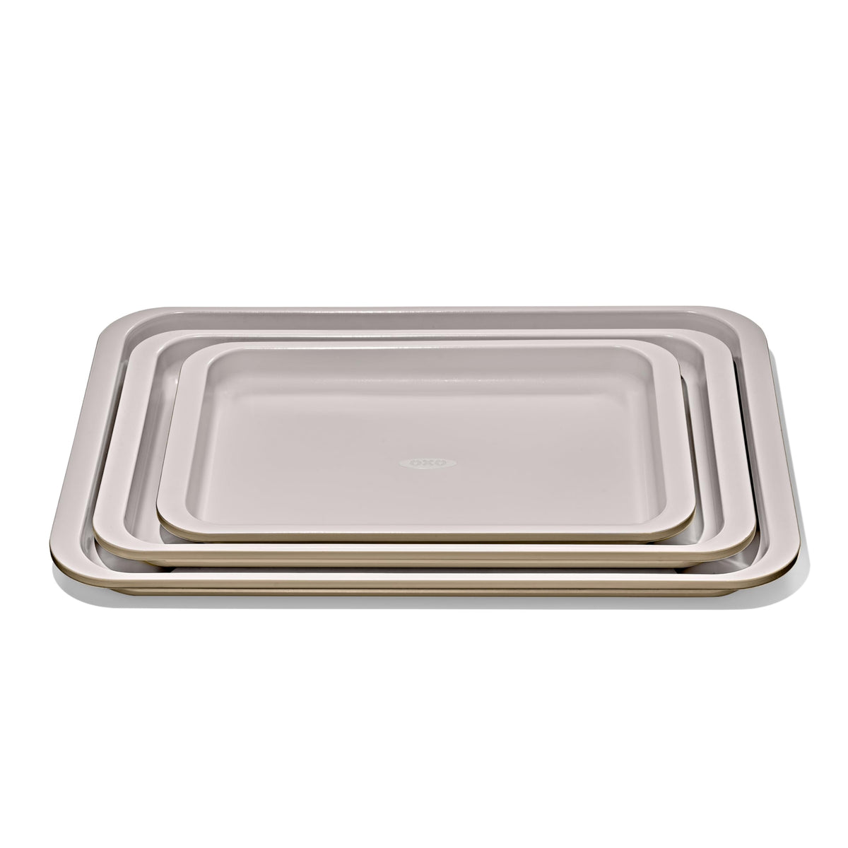 OXO Good Grips Non-Stick Pro Ceramic Coated Metal Bakeware Cake Pan — 9 in Round — Basil, Round Baking Pan for Layered Cakes
