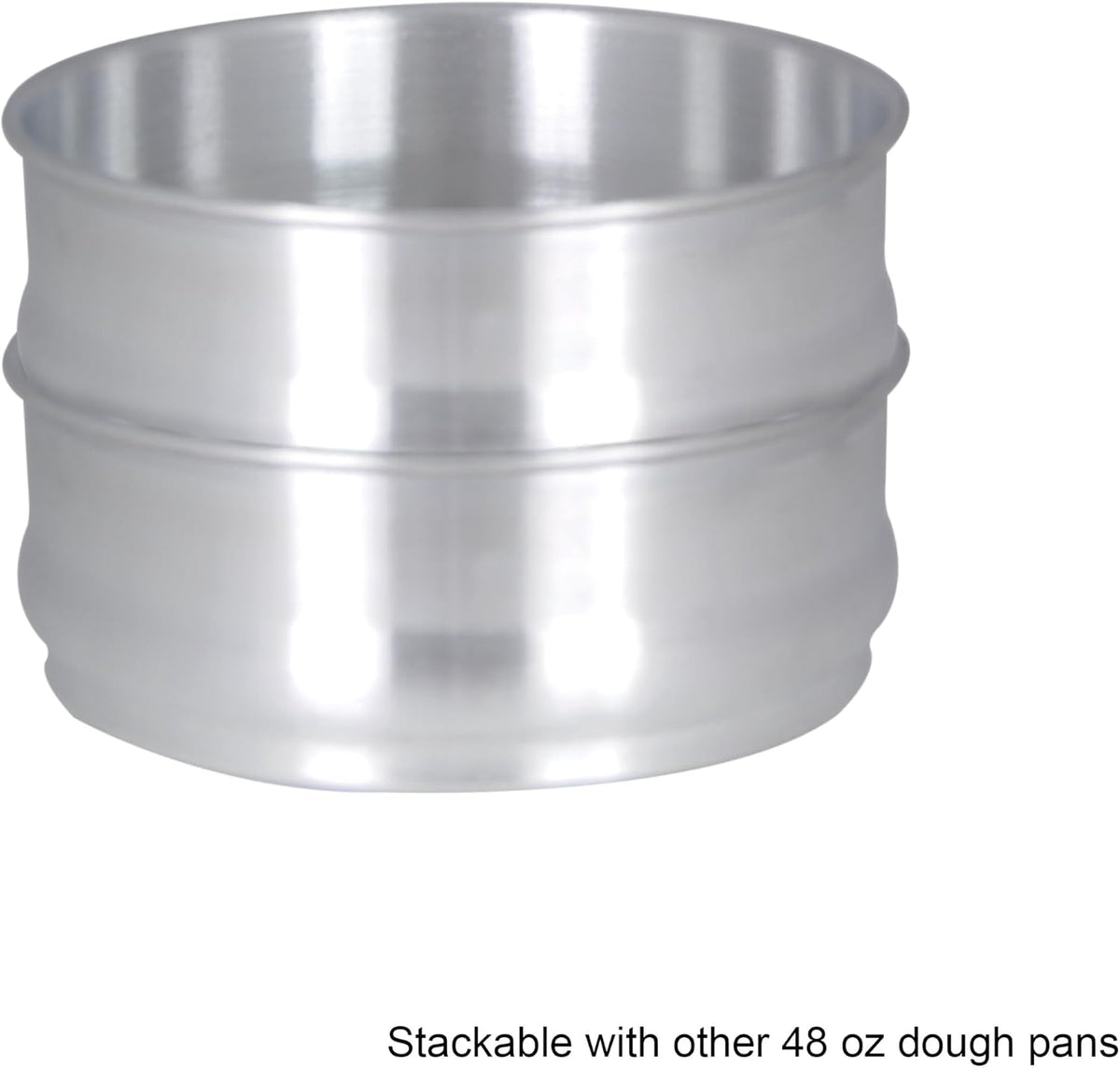 TrueCraftware- 96 oz. Round 9" Aluminum Dough Pan with Cover- Stackable Proofing Dough Pan Oven Safe Pizza Dough Proofing Pan Baking Gifts for Bakers Home Kitchen Restaurants