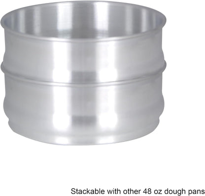 TrueCraftware- 96 oz. Round 9" Aluminum Dough Pan with Cover- Stackable Proofing Dough Pan Oven Safe Pizza Dough Proofing Pan Baking Gifts for Bakers Home Kitchen Restaurants